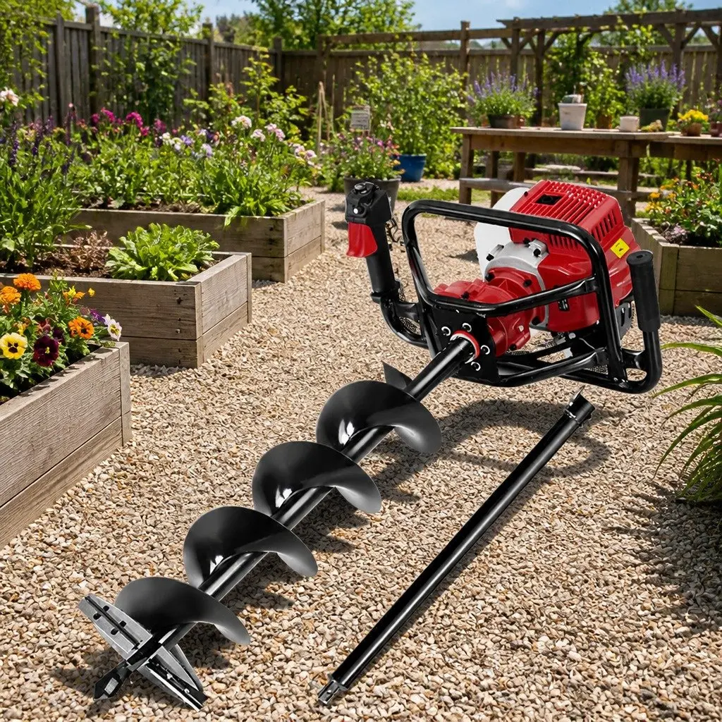 65cc Petrol Post Hole Digger with Auger