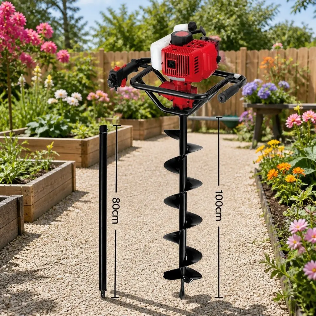 65cc Petrol Post Hole Digger with Auger