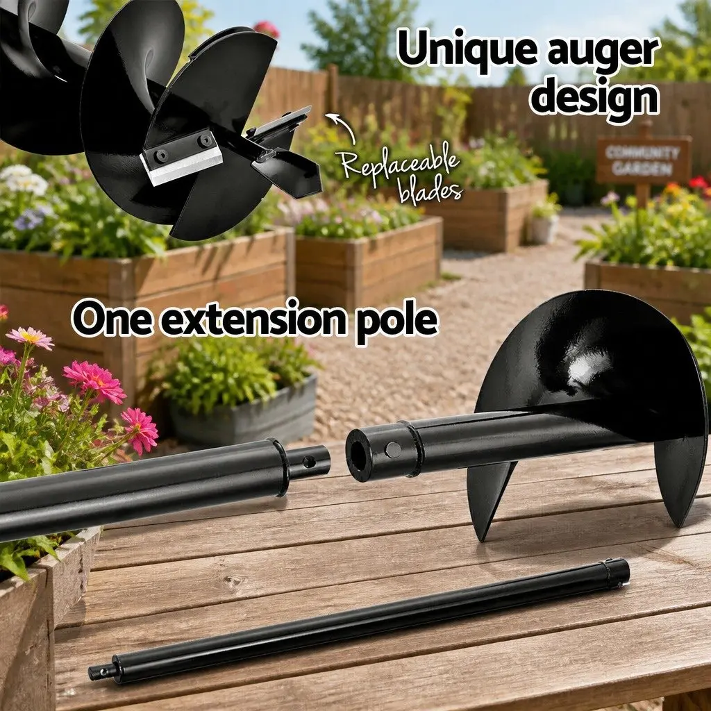 65cc Petrol Post Hole Digger with Auger