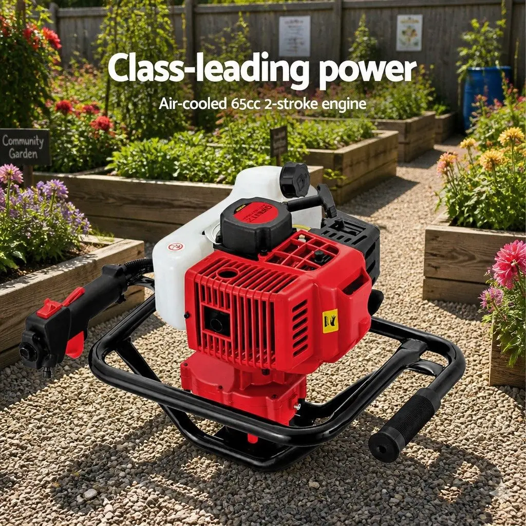 65cc Petrol Post Hole Digger with Auger