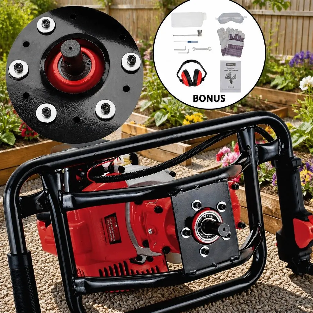 65cc Petrol Post Hole Digger with Auger