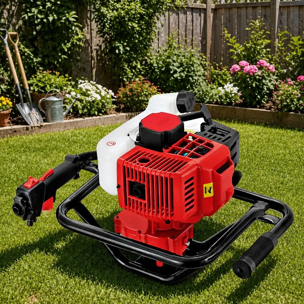 65cc 2-Stroke Petrol Post Hole Digger with Auger