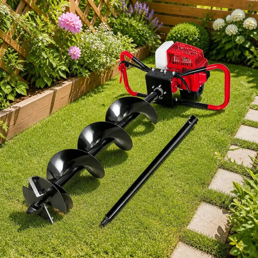 200mm Petrol Auger Drill with 63cc Engine for Heavy-Duty Use