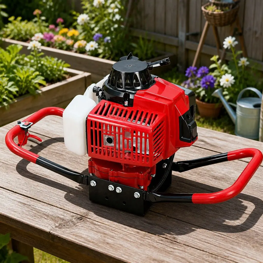 63cc Petrol Post Hole Digger Motor with 2-Stroke Power