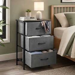 Tallboy Organizer with 3 Drawers for Bedroom Storage