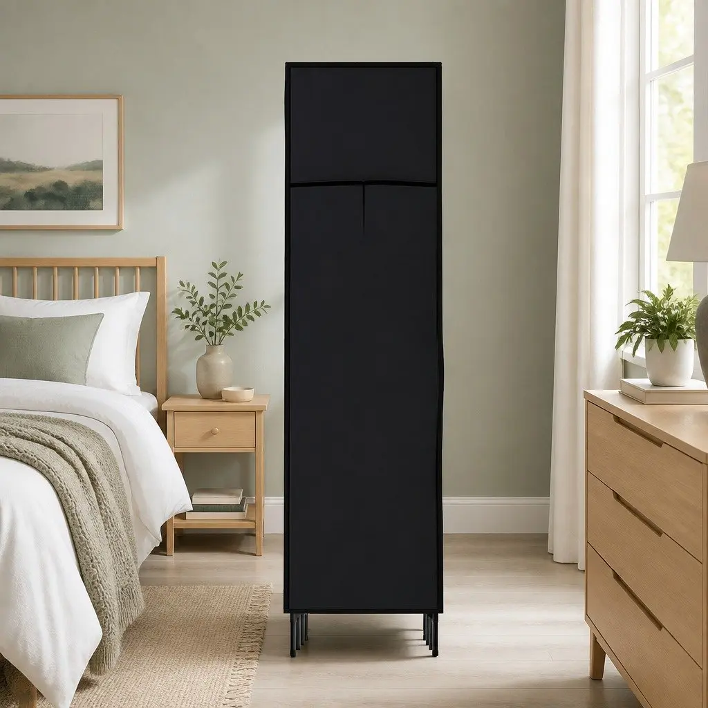 Large Portable Wardrobe Organizer in Black