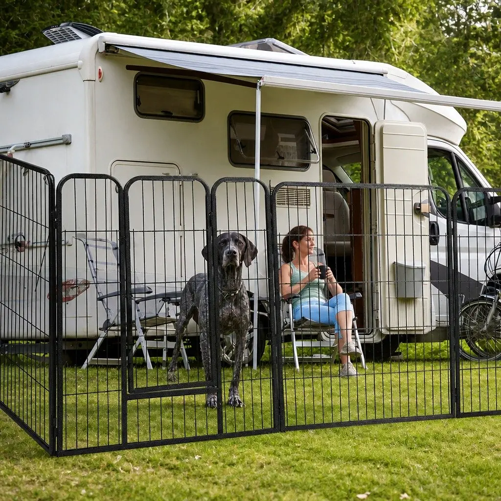 8 Panel Pet Playpen for Dogs and Small Pets