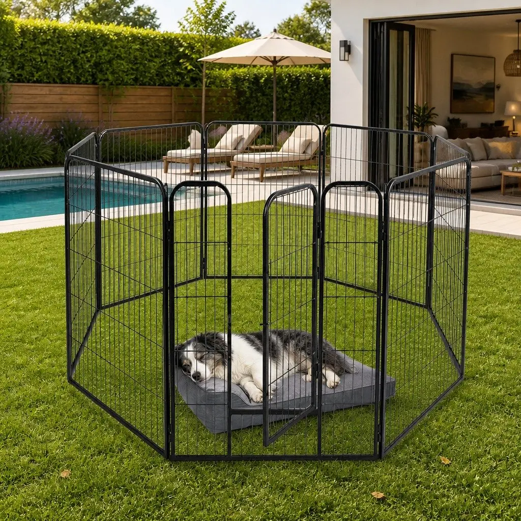 8 Panel Pet Playpen for Dogs and Small Pets