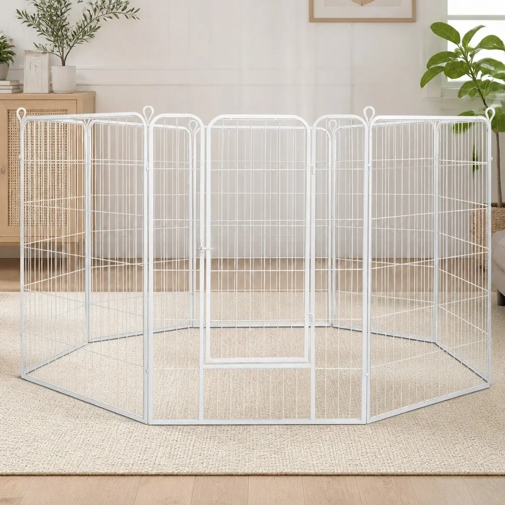 8 Panel Pet Dog Playpen 48'' Portable Enclosure