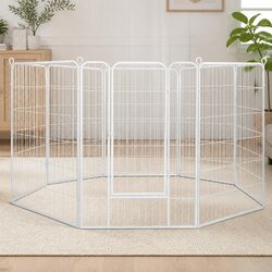 Durable 8 Panel Pet Dog Playpen 48'' Portable Enclosure