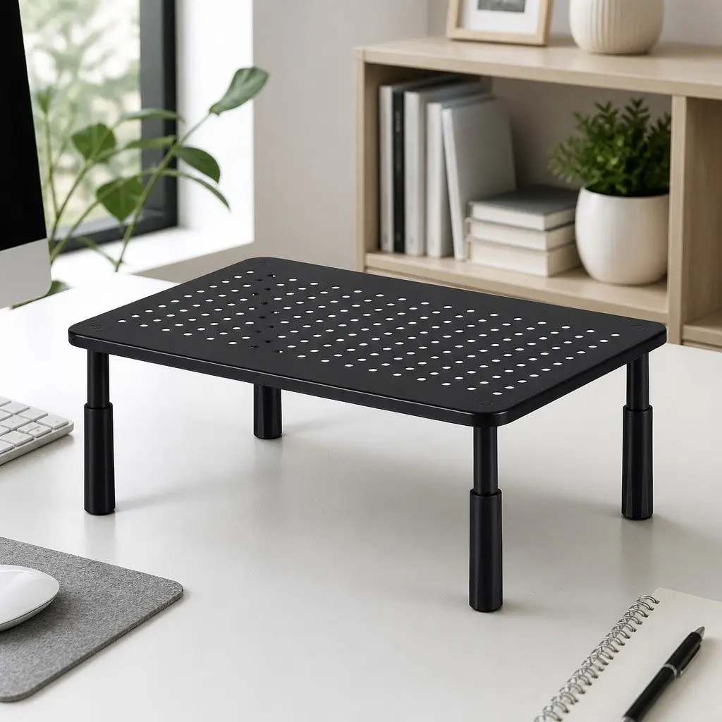 Adjustable Monitor Stand with Sturdy Build and Height Settings
