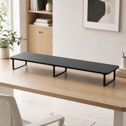 Premium Dual Monitor Stand 100cm Wide Desk Riser