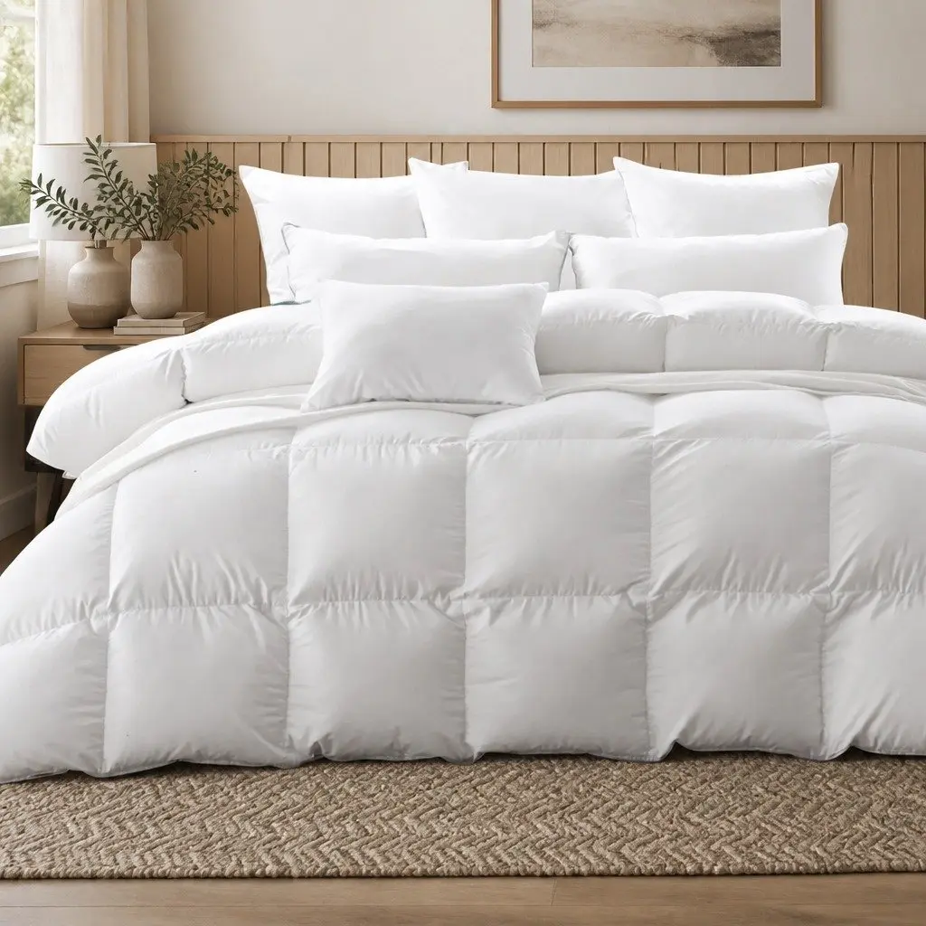 Goose Down Quilt Queen 500GSM Lightweight Bedding