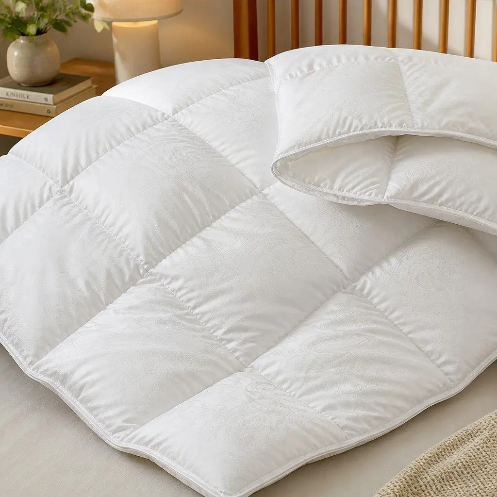 Single Goose Down Doona 500GSM All Season Quilt Lightweight Breathable Bedding