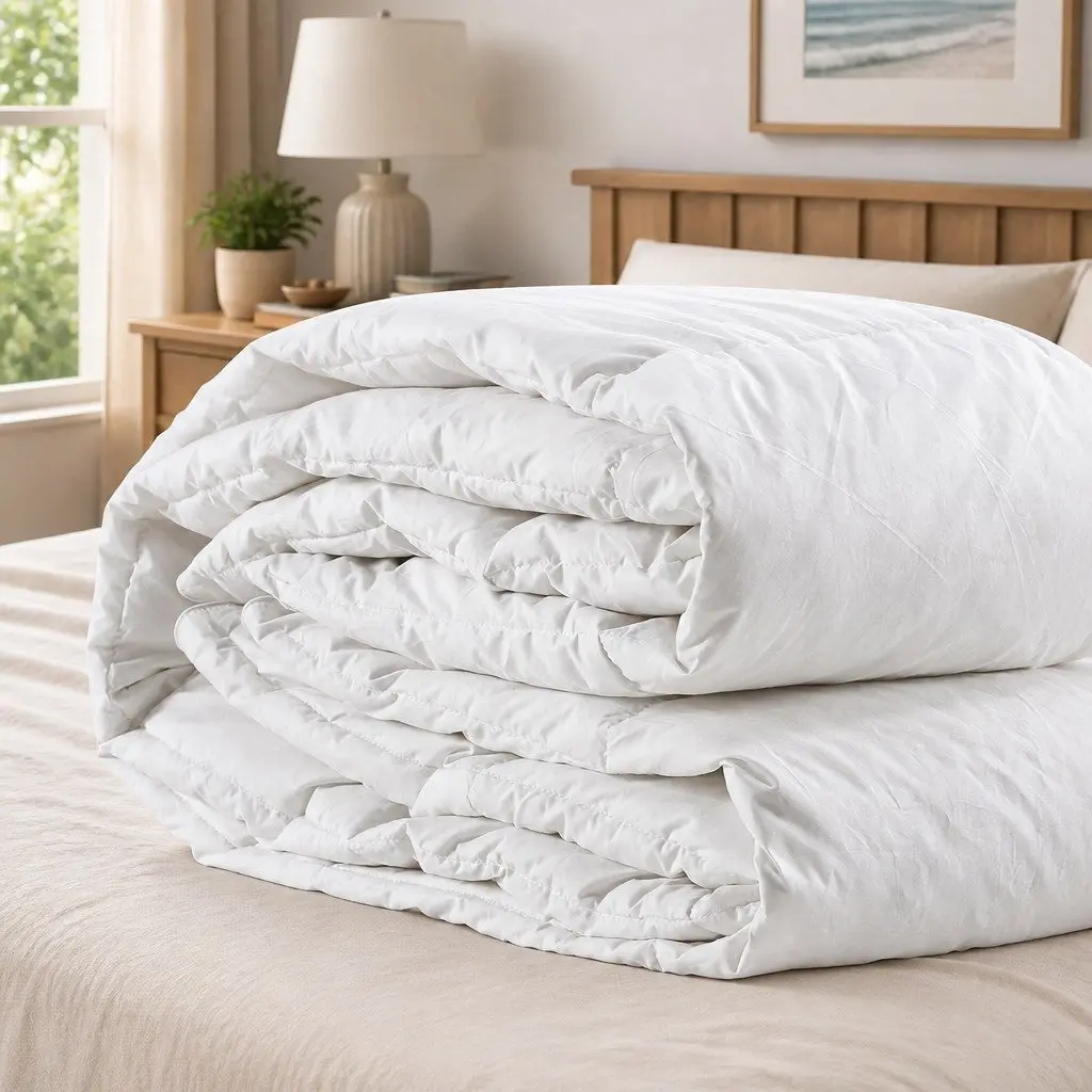 Double Goose Down Feather Quilt 700GSM with Baffle Box Stitching