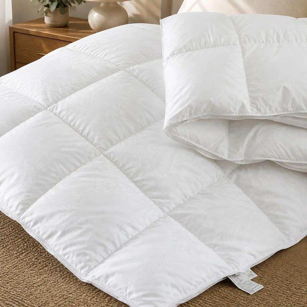 Double Goose Down Feather Quilt 700GSM with Baffle Box Stitching