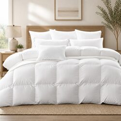 Premium King Size Goose Down Feather Quilt 700GSM