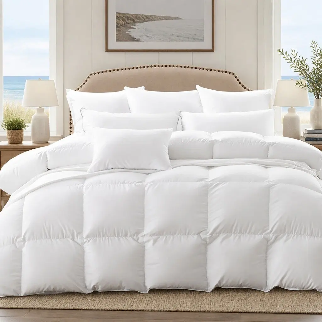 King Size Goose Down Feather Quilt 700GSM