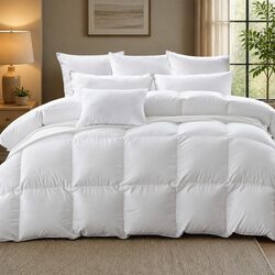 High-Quality Goose Down Feather Single Quilt 700GSM