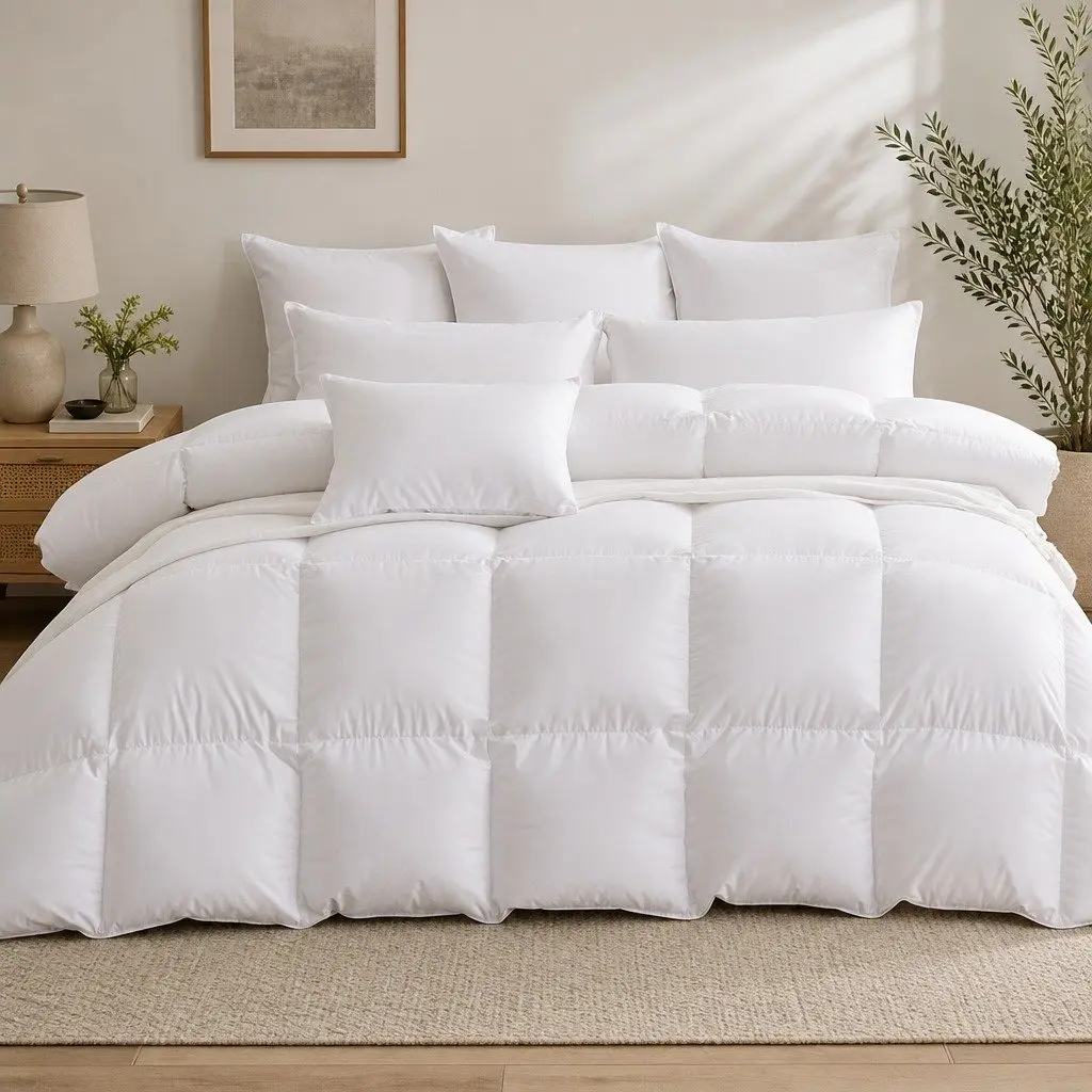 Goose Down Feather Quilt for Super King Beds