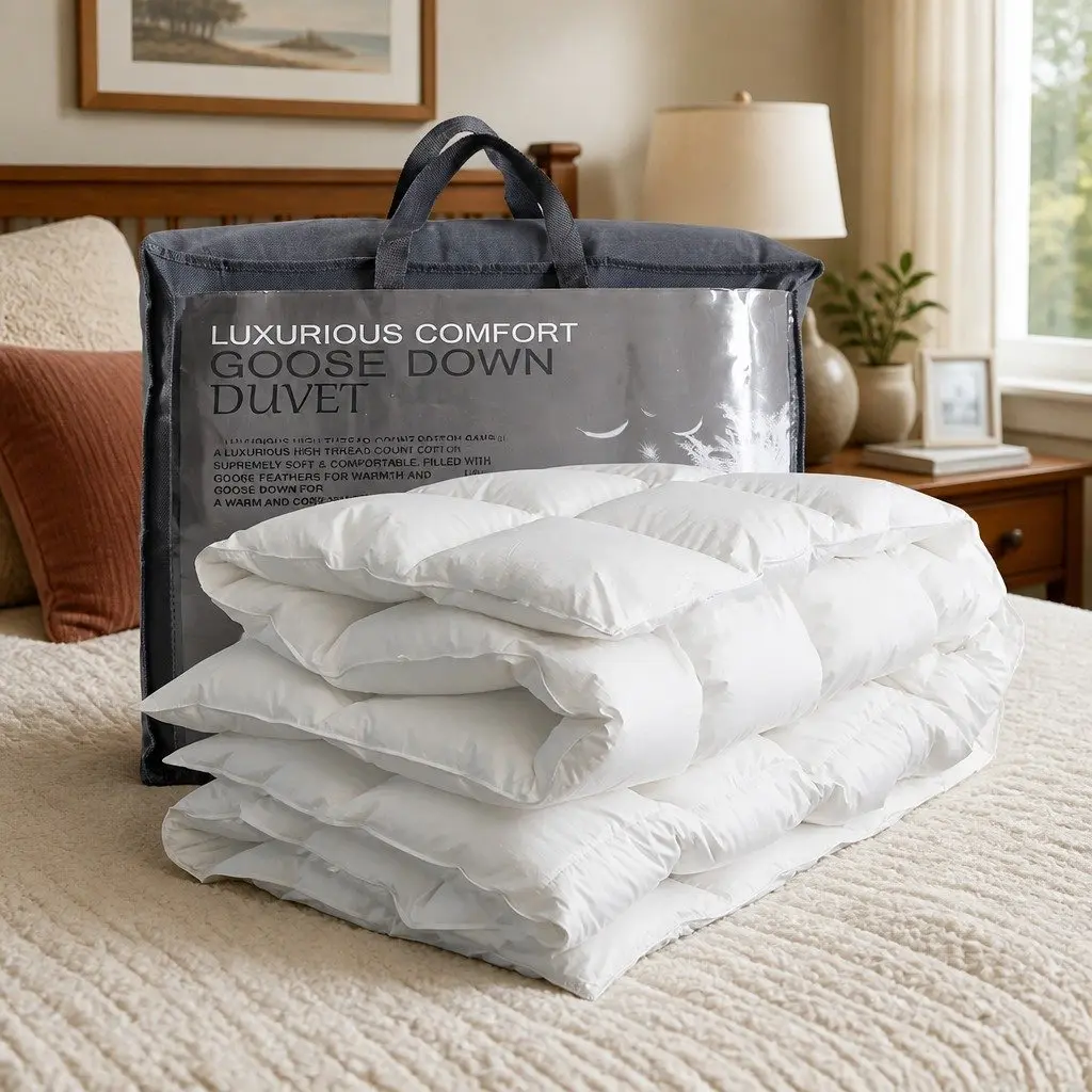 Goose Down Feather Quilt for Super King Beds
