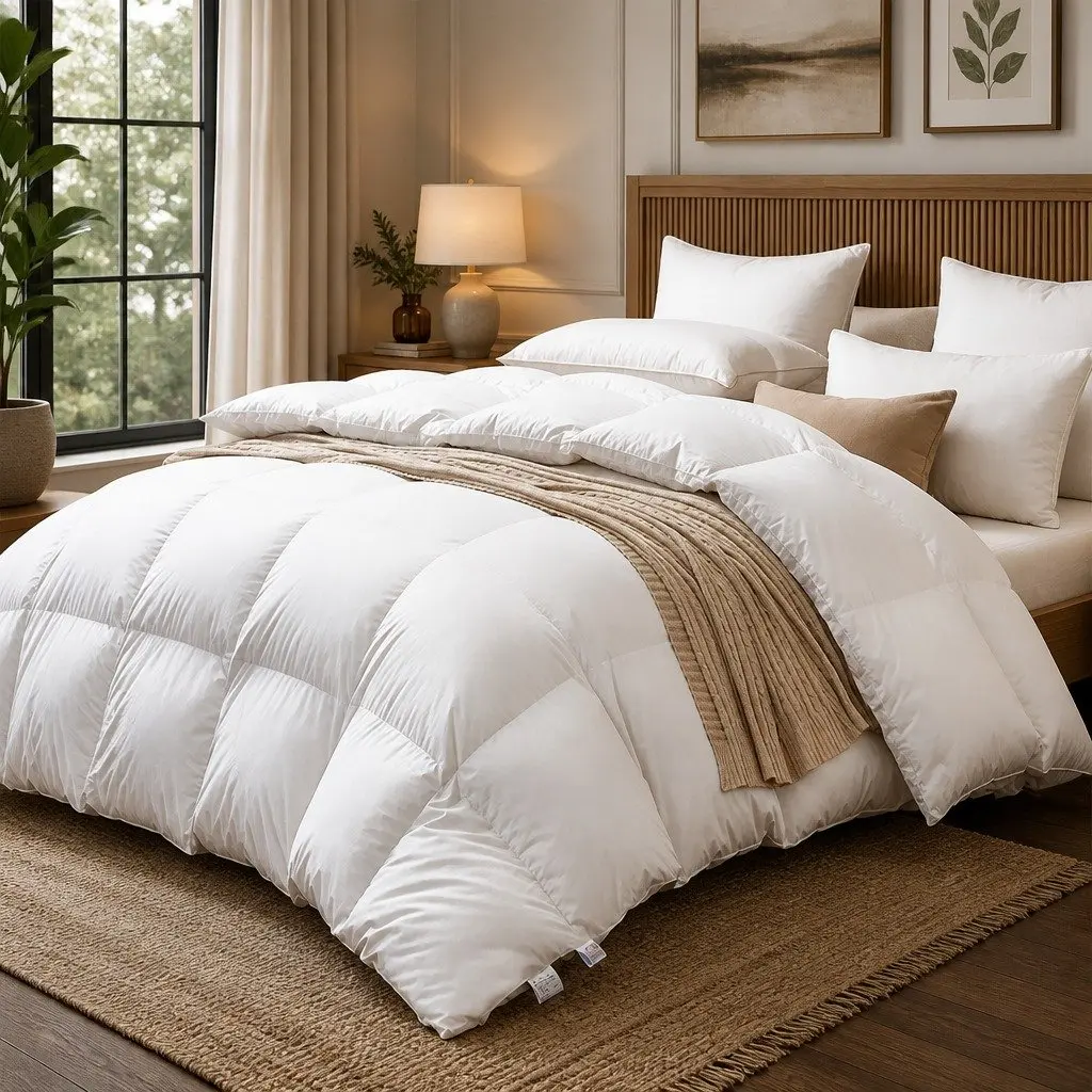 Goose Down Feather Quilt for Super King Beds