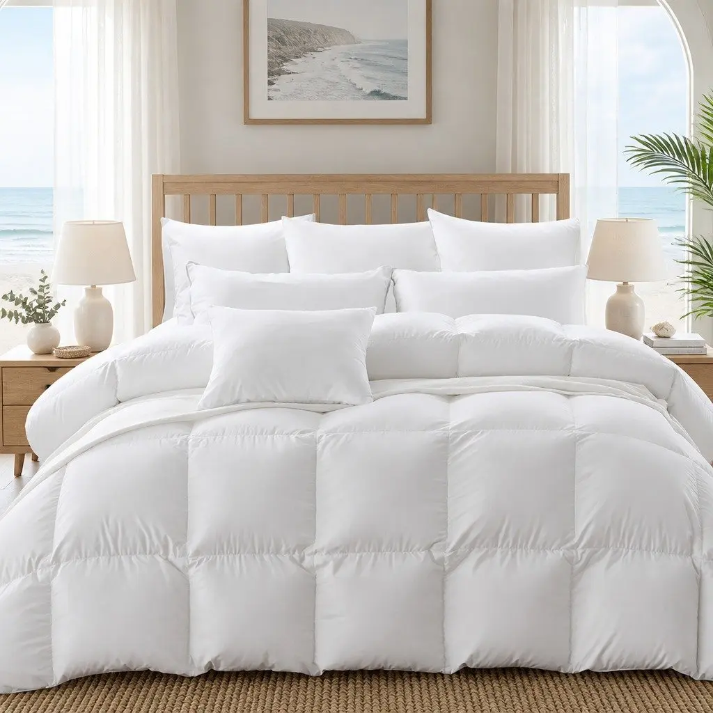 Goose Down Feather Quilt for Super King Beds