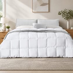 Queen Bamboo Quilt 400GSM Baffle Box Design