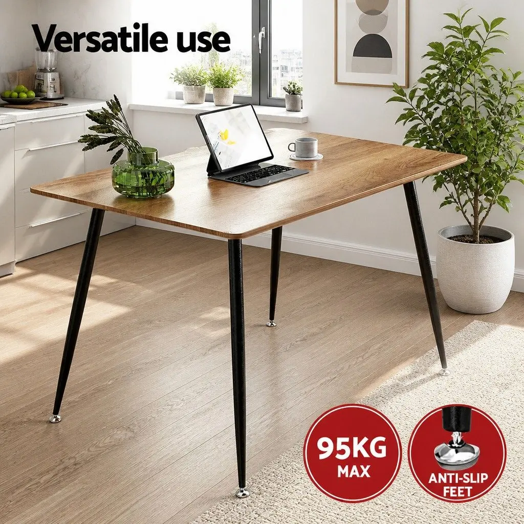 Industrial Style 5-Piece Dining Set with Chairs