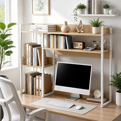 2-Tier Desktop Organizer Shelf with Robust Build