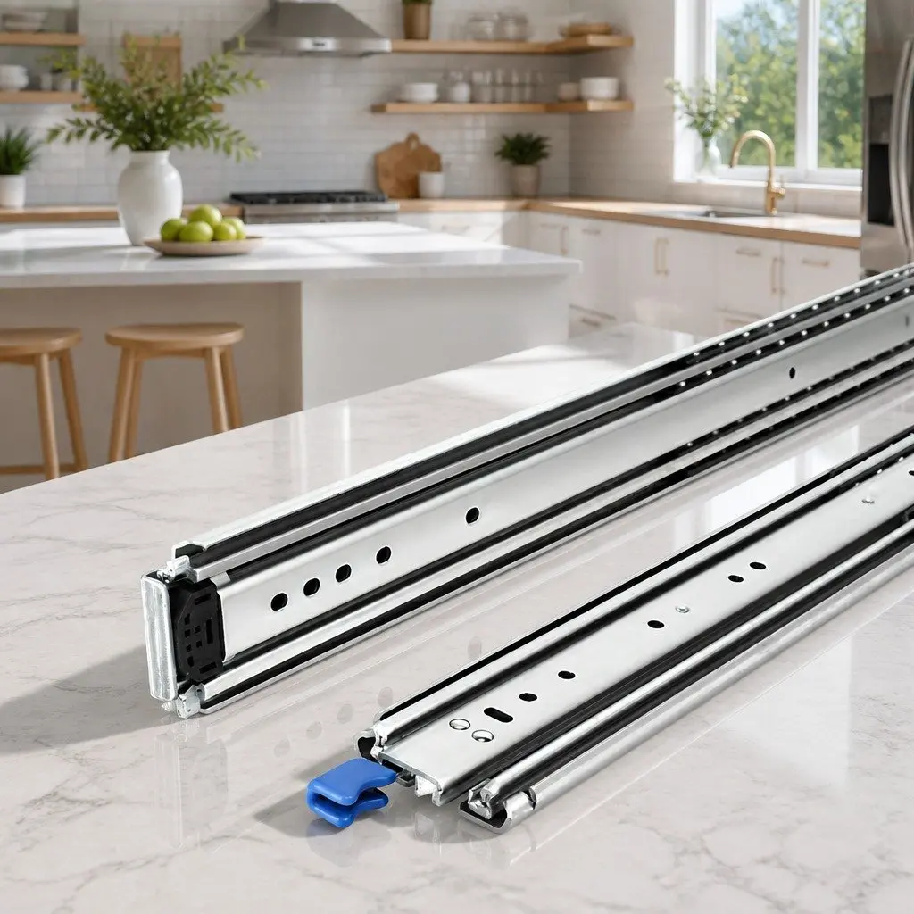 Heavy Duty Steel Drawer Slides with Full Extension Locking