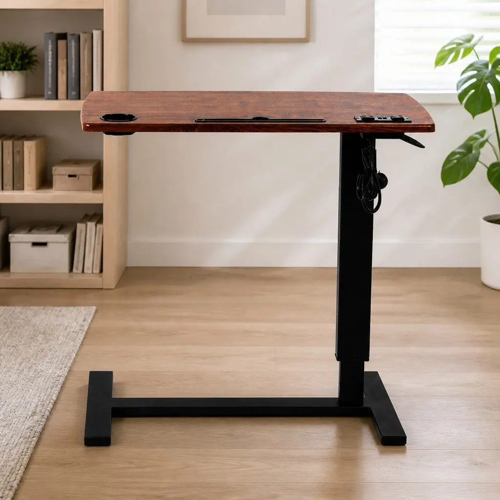 Adjustable Mobile Standing Desk with USB Ports
