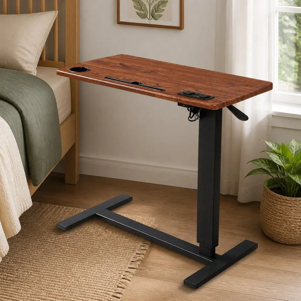 Adjustable Mobile Standing Desk with USB Ports