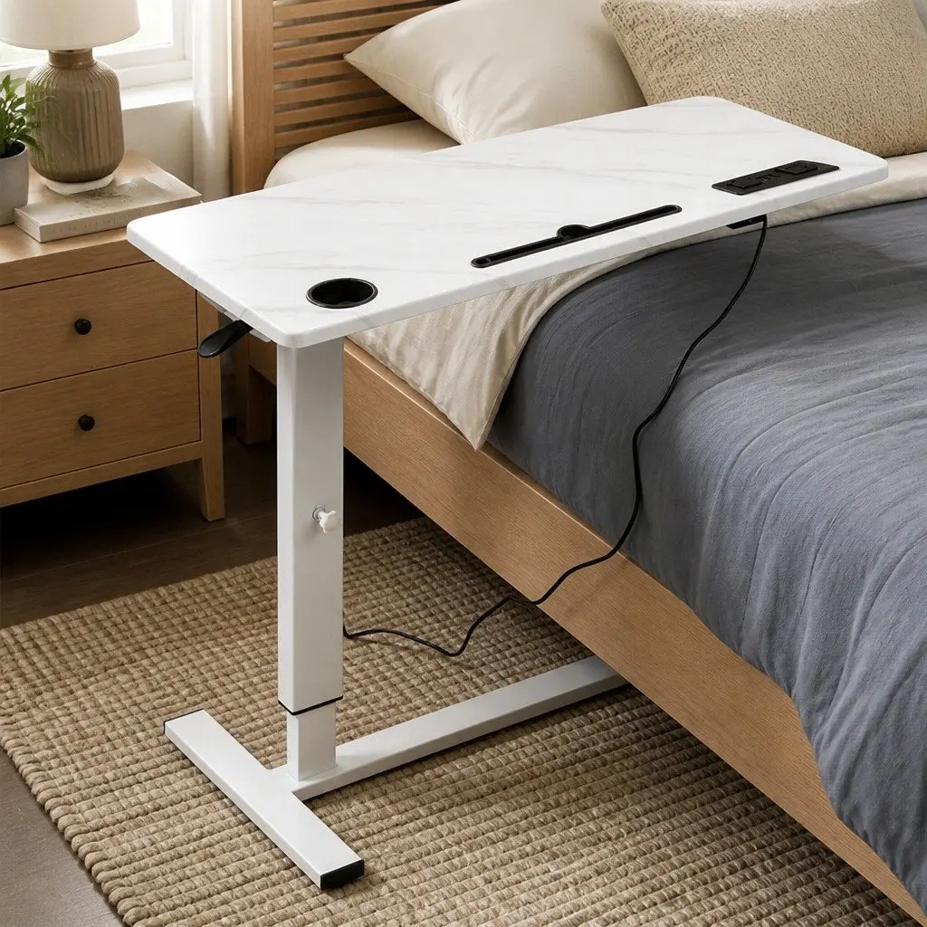 Height Adjustable Standing Desk 65-93cm White