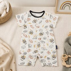 Quality Short Sleeve Baby Romperpicnic with Snap Buttons