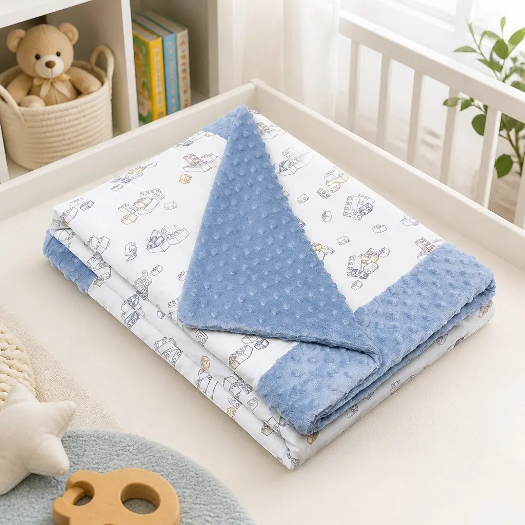 Kids Padded Blanket Bamboo Cotton 2.5 Tog Soft Crib Stroller Car Seat Nursing Cover