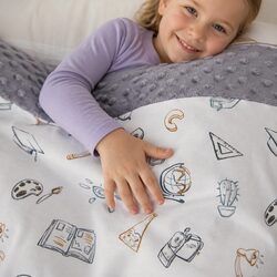 Premium Kids Padded Minky Blanket 2.5 Tog for Versatile Use
