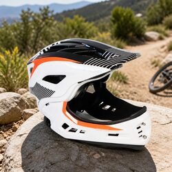 Durable Kids Safety Helmet Black White Small for Biking