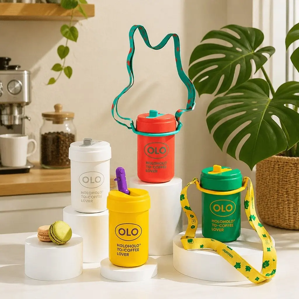 Double-Layer Insulated Travel Coffee Cup 380ml