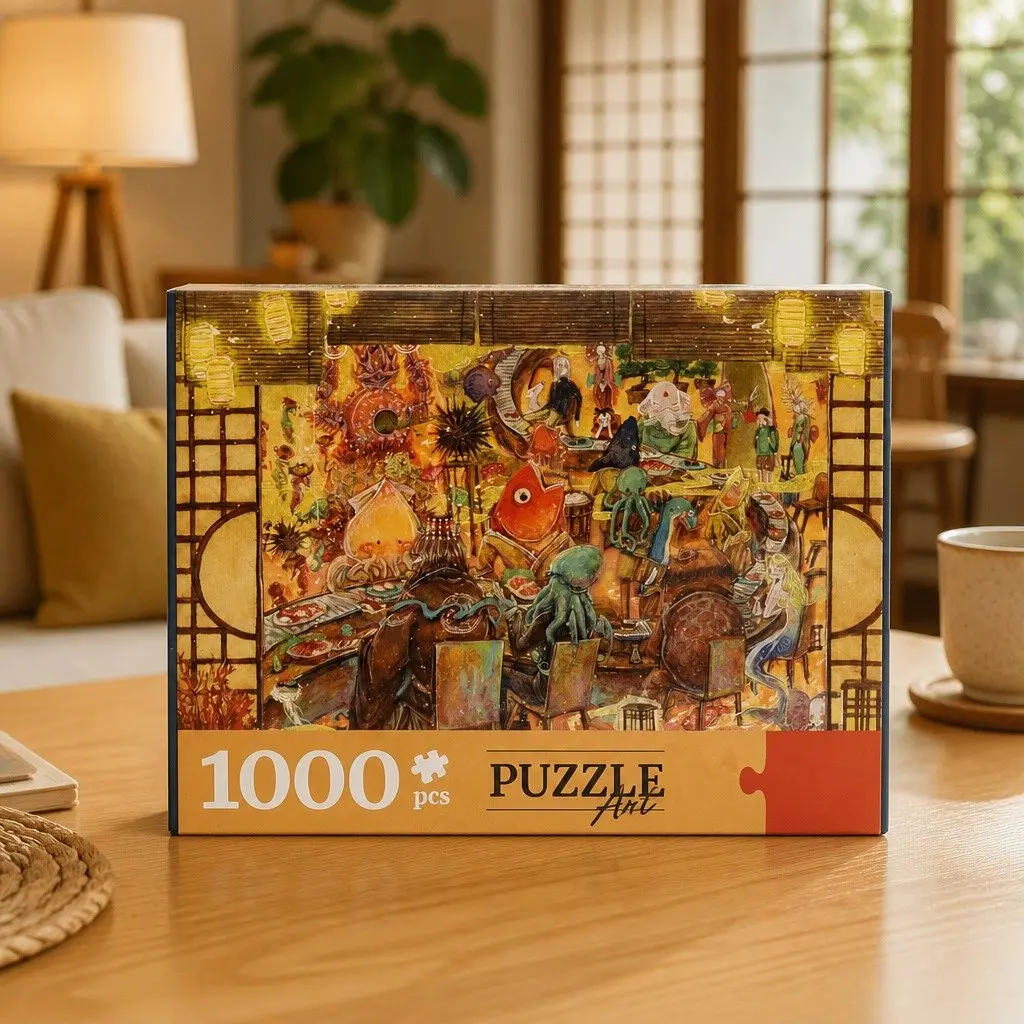 Jigsaw Puzzle Secret Cafe 800 1000 Piece Adult Precision-Cut Relaxation Brain Challenge