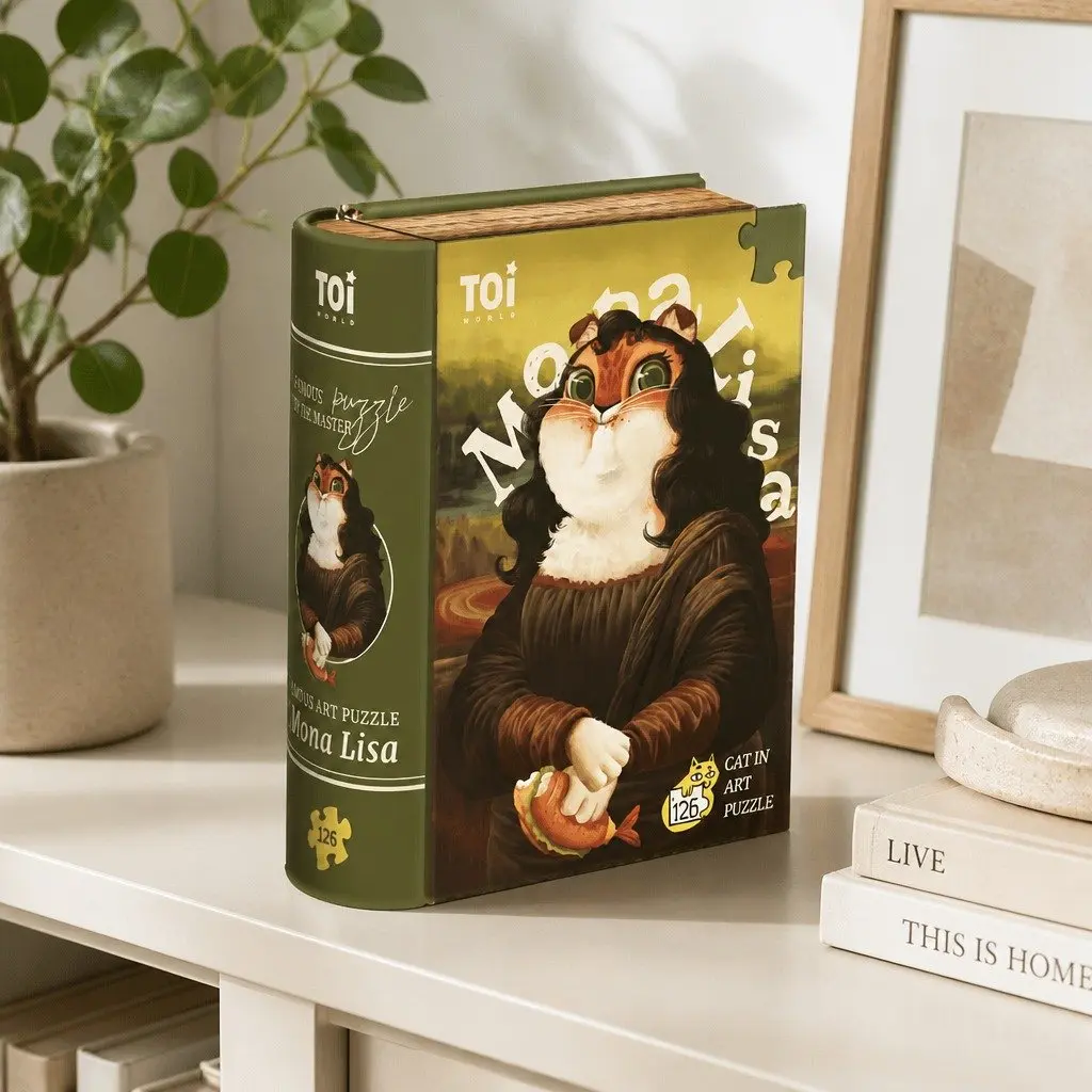 Puzzle Cat Art 126 Pieces Tin Case 15cm x 20cm