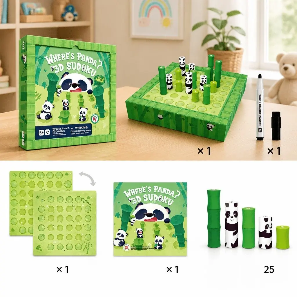 Magnetic 3D Sudoku Board Game for Critical Thinking