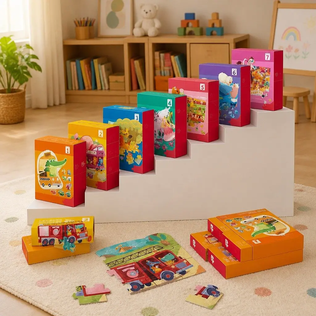 Children's Puzzle Step 7 Playground 154pc 195pc Educational Brain Development