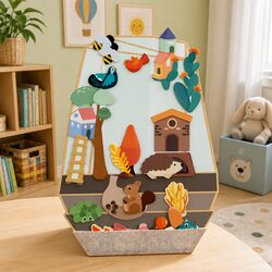 Educational Garden-Themed Magnetic Toy Building Set