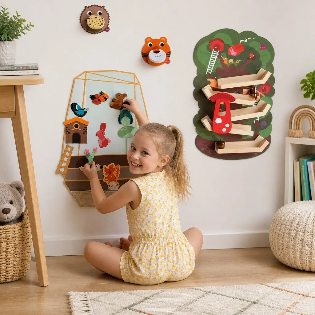 Educational Garden-Themed Magnetic Toy Building Set