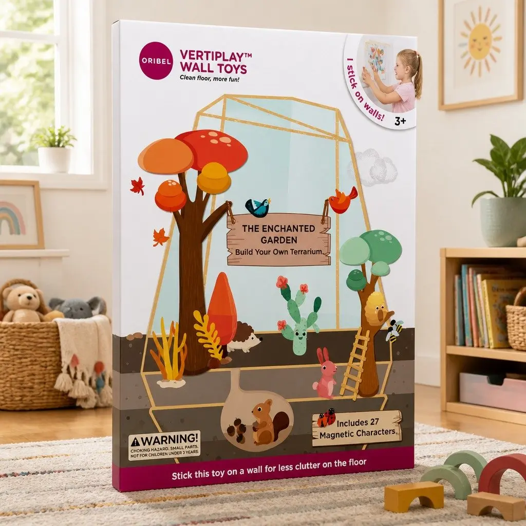 Educational Garden-Themed Magnetic Toy Building Set