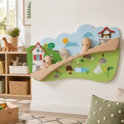 Wall-Mounted Play Toy Jack and Jill Interactive Nursery Rhyme Story Educational