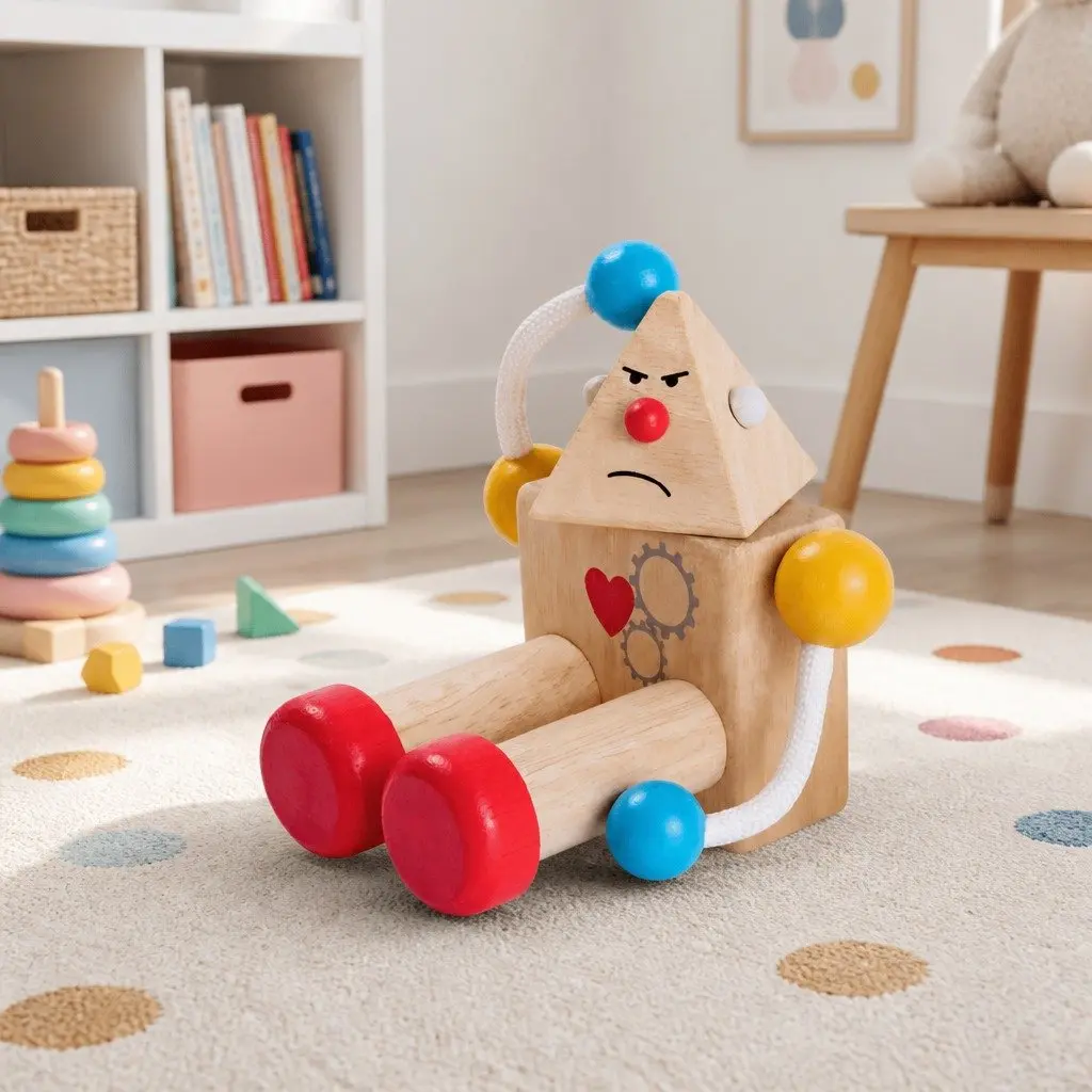 Build-A-Robot Toy with Interchangeable Heads