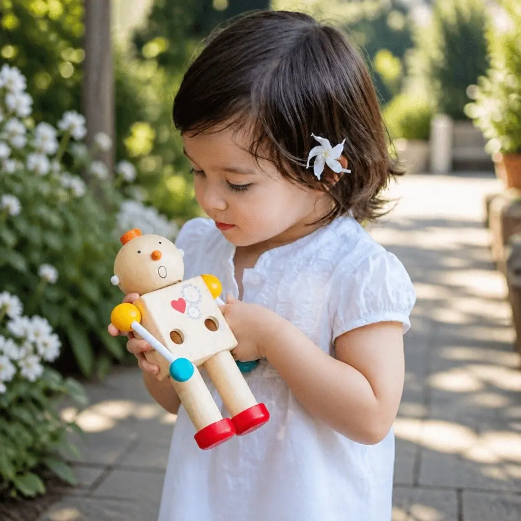Build-A-Robot Toy with Interchangeable Heads