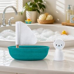 Wooden Bath Toy Sailing Boat for Water Play